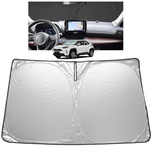 GAFAT Compatible con Toyota Yaris Cross 2021-2025 2026 Protección Solar para Parabrisas Interior, Yaris Cross 2024 Parasol Parabrisas, Protección UV, Accesorios Yaris Cross 2025 [No para Yαris]