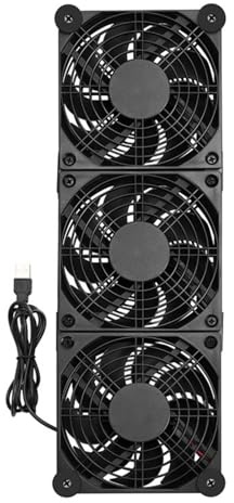 Router Cooling Fan 5V USB Power Supply Quiet Fan For HDTV Box PC Host Server Room Cabinet Cooling Protective Net USB