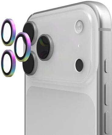 URBAN ARMOR GEAR UAG Designed for iPhone 17 Pro 6.3 & iPhone 17 Pro Max 6.9 Len Shield Camera Lens Protector, Anti-Fingerprint Individual Titanium Alloy Ring Aluminosilicate Glass, Flamed Titanium