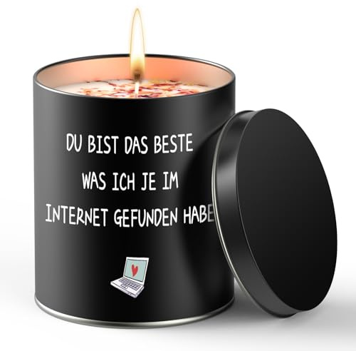 Valentinstag Lustige Geschenk für Ihn,9oz Duftkerze,Valentinstagsgeschenke | Dose-Kerze mit Gardenienduft，Lustige Valentinstag Geschenke für Männer Mann zum Jahrestag Geburtstag