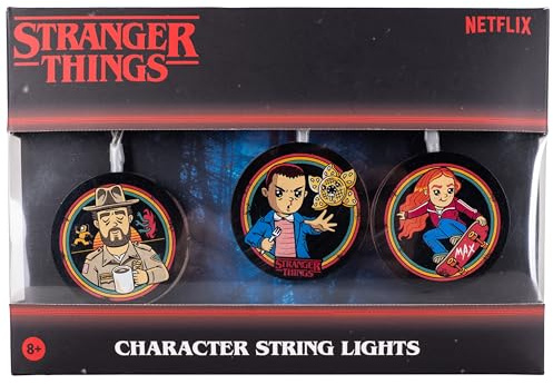 Fizz Creations Stranger Things String Lights - 9 Characters, USB