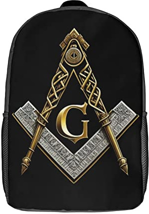 XingFox Master Mason Freimaurer-Rucksack mit verstellbaren Trägern, geeignet für Reisen, Picknicks und Aktivitäten