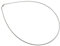Omega Halsreifen 1,5mm Durchmesser - 925 Sterling Silber, Länge frei wählbar 38-55cm