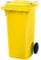 Contenedor de basura, volumen 120 litros, color amarillo