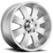 Ultra Wheel 243S Mako Silberrad mit lackierter Oberfläche (40,6 x 20,3 x 15,2 cm, 10 mm Offset)