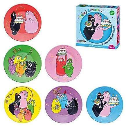 Barbapapa BA965F Geschenkbox-6 Teller Sortiment Happy Barbaday