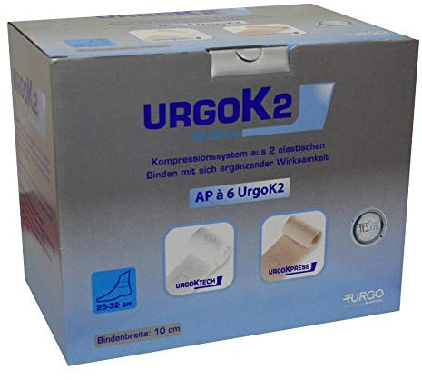 URGOK2 Kompr.Syst.10cm Knöchelumf.25-32cm 6 St