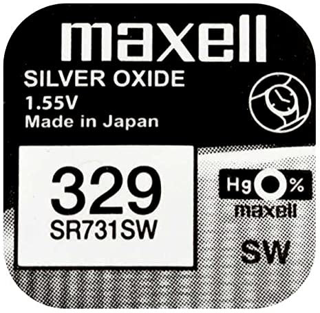 GWS-POWERCELL® MAXELL KNOPFZELLEN UHRENZELLEN UHREN BATTERIEN REIHE TYP (329, 1x)