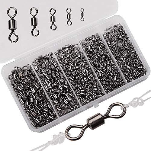 Shaddock 320stk Angeln Rig Wirbel Stark Angelnzubehör Line zu Haken Stecker Angelausrüstung Box