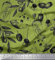 Soimoi Grun Seide Stoff Oliven, Kuse & Flasche gedruckt Craft Fabric 1 Meter 42 Zoll breit