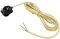 DC VOLTAGE Industrial Ceiling hanging Plug in Pendant Lighting Fitting E27 Lamp Holder 4m Fabric Cable 3 Pin Plug in pendant with On/Off Control Switch (Cream)