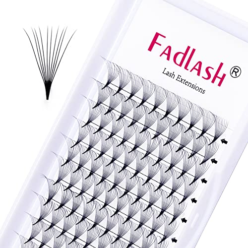 Volume Lash Extensions 10D Premade Russian 0.07 D Curl 13mm*12 Pre Made Russian Lashes Volume Lashes Pre- Made Fan Lashes(10D-0.07-D-13)