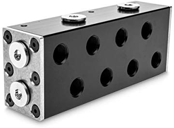 EK Water Blocks EK-Pro Manifold 2CPU 2GPU Verteiler - Acetal, Schwarz
