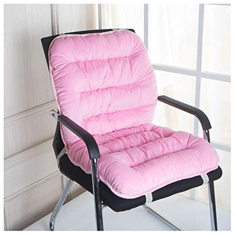 WZLL Hochlehner Auflagen, for Computerstuhl, Esstisch Und Stuhl, Autositz, rutschfest Zuhause Büro Ersatzpolster, (Stuhl Ist Nicht Enthalten) (Color : Pink, Size : 40x80cm)