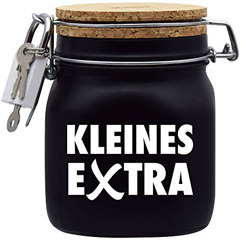 Spardose Kleines Extra Geld Geschenk Idee Schwarz M