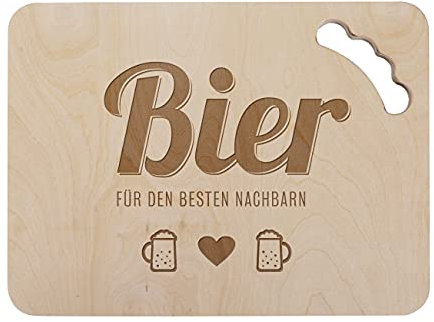 Herz & Heim® Männer-Geschenk Bierkastensitz Deckel mit persönlicher Gravur Bier mit Freitext
