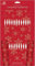 QDS Basteln und füllen Sie Ihr eigenes festliches Weihnachts-Party-Knallbonbons, Bastelset (Maroon Snowflakes)