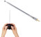 Antenne Telescopique, 14-37,5cm 4 Sections Antenne Radio Acier Inoxydable Et Laiton Antenne Chaine HiFi, pour TV, Radio, Jouets électriques, Télécommande, Lampes, VCD
