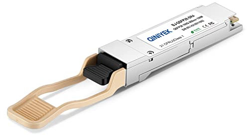 QINIYEK 100GBASE-SR4 QSFP28-Modul MTP/MPO-Multimode-Transceiver, 100G QSFP28-Transceiver-Modul, kompatibel mit Cisco QSFP-100G-SR4-S (MMF, 850 nm, 100 m, DDM)