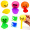 RosyFate 4 Stück Eier Erbrechen, Eigelb-Stressball, Druck-Ball Kotzen, Vomiting Egg Toy, Runde Erbrechen & Saugen Lazy Eigelb Entlasten Sie Stress Squeeze Spielzeug (4 Farben)