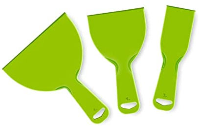 3 Pcs Putty Scrapers Plastic Paint Filling Tools Light Weight Paint Scrapers for Spackling Wallpaper Scraper