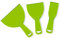 3 Pcs Putty Scrapers Plastic Paint Filling Tools Light Weight Paint Scrapers for Spackling Wallpaper Scraper