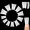 NOVO OVO 550 pcs Duck Feet Style White Flare Nail Tips Y2K Vibe Half Cover Wide C Curve French False Nail Extension Tips Acrylic Nail 11 Sizes Bag Packaging for Art Salon