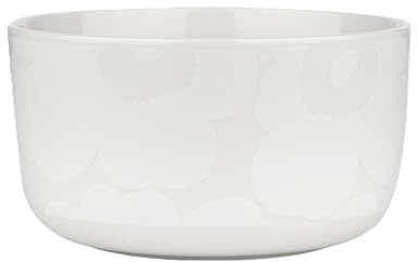 Marimekko Oiva Unikko Steingut, 12,7 cm, Weiß