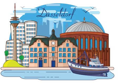 Fotomagnet Gulli von Düsseldorf