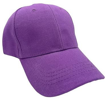 MIGURA Casquette violette pour homme et femme, lisse, réglable, baseball, course à pied, sport, randonnée, visière violette été et hiver style vintage décontracté pour adultes, violet , Taille Unique