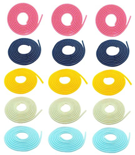 Angoily 45pcs Charging Cable Saver Data Line Sleeve Cord Sleeve Charger Protective Cover Cute Cable Keeper for Phone Tpu Material Colors