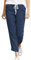 Cegerne Damen Leinenhose Lang Leicht Sommerhose Loose Fit Casual Stoffhose mit Taschen Strand, Marineblau-0, XL