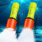 MODAO Tauchen Taschenlampe IPX8 Wasserdicht,Superhell LED Unterwasser Taschenlampe, 3 Lichtmodi Taucherlampe mit Handseile und Handgelenkband (2 Pack)