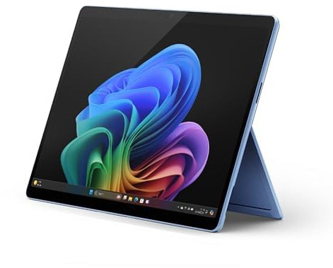 Microsoft Surface Pro (Sapphire) + Keyboard with Slim Pen (Black) | Copilot+ PC | 13” Touchscreen | Snapdragon® X Plus | 16GB Memory | 512GB SSD | Latest Model, 11th Edition