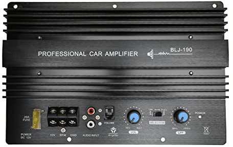 Mtlavishness Car Amplifier Sub Amplifier Car 25. 0×18. 0×6. 0 12V 300W Car High Power Amplifier Car Bass Sub Woofer Board For 12 Inch Bass Speaker Double Voice Coil Speaker Car