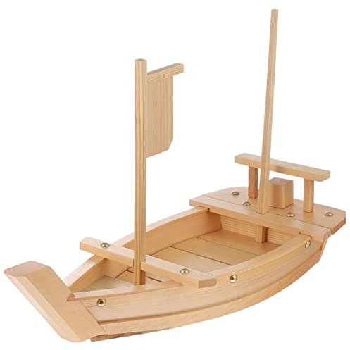 Ciieeo Barco De Sushi Para Servir Sashimi Decoración De Mesa Plato De Exhibición De Comida Forma De Barco Para Bandeja De Sushi