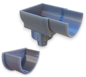 Half Round 36 mm Greenhouse Outlet & Blank End Kit.