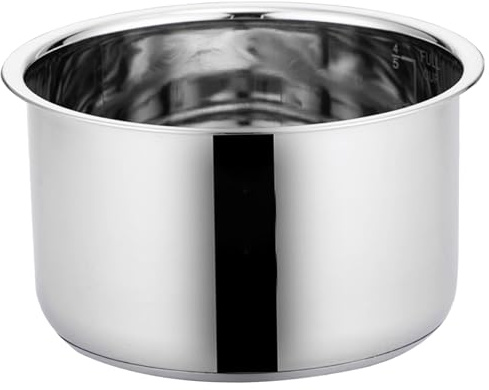 Rice Cooker Stainless Steel Inner Pot 3L Rice Cooker Inner Pot with Thickened Bottom ＆ Scale Replacement for Electric Pressure Replacement