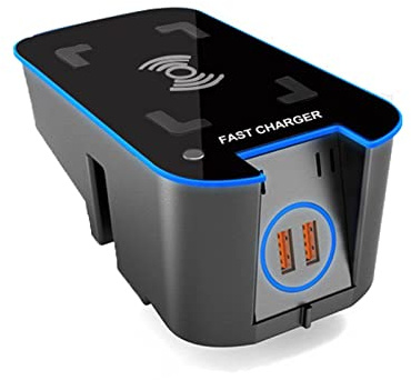 MEXWLOP Car QI Wireless Charger, for, for, for VOLVO, for XC90 S90 V90CC XC60 V60CC S60 Charging Plate Wireless Phone Charger Accessories Car Wireless Charger(Xc90)
