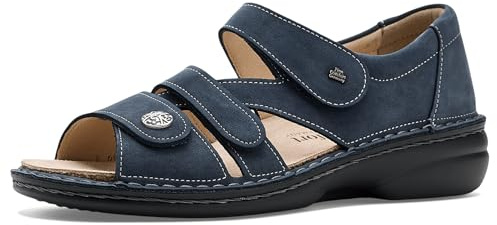 Finn Comfort Biella-Soft Marine (Blau) - Sandale mit loser Einlage - Marken, Blau, leder (nomad), Gr. 39 EU