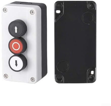 IP65 ABS Power Control Box mit 22mm Druckknopf Stopp-Startschalter für industrielle elektrische Sicherheit in Werkstatt und Baustelle, Aufputz(A)