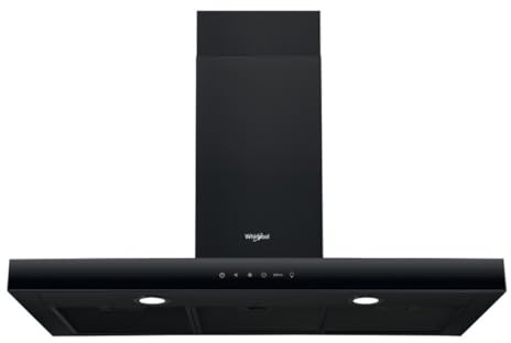 Campana de cocina Whirlpool 420 m³/h negra - WHBS92FLTK