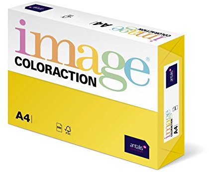Coloraction Mid Yellow (Canary) A4 Colour Paper 160 GSM (Pack of 250 Sheets)