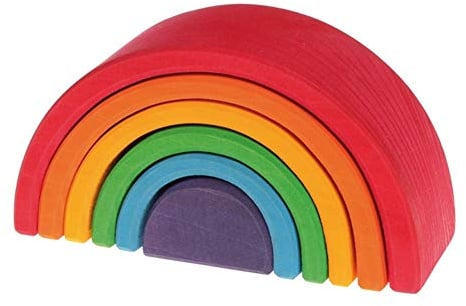 Grimm's Spiel und Holz Design Regenbogen (6-teilig mittel)