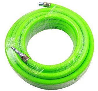 Air Line Hose Compressor 10m 33ft 1/4'' BSP 8mm Bore Hivis Heavy Duty Connectors