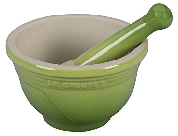 Le Creuset Mörser, Gusseisen, Grün