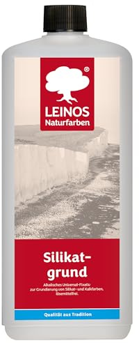 LEINOS 621 - Base de silicato universal para pintura de silicato y cal, incolora, altamente permeable al vapor de agua, sin disolventes, 1 litro