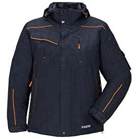 Planam Outdoor Winter Herren Neon Jacke marine orange Modell 3395 Größe L