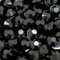 Little Snow Direct® Pack of 1000 Resin Crystal Flat Back Rhinestones Diamante Gems Nail Art & Crafts (Black, 2mm)