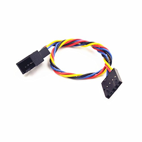 Ronyaoko 5Pin Female to 4Pin Male Socket Connector JACK PWM Cooling Fan Power Cable compatible with DELL PC